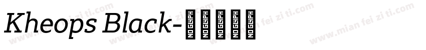 Kheops Black字体转换